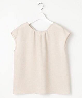 自由区 S 【洗える】ラスティックメッシュバックボウタイ ブラウス フラックス