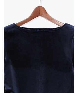 Te chichi ベロアサイドギャザートップス ネイビー