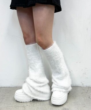 WEGO シャギーレッグカバー ホワイト