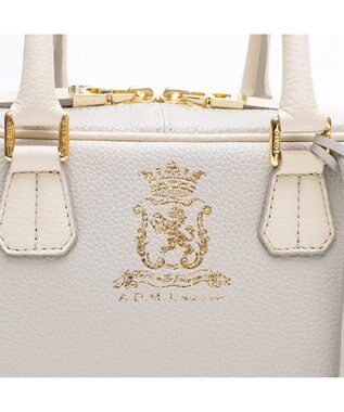 A.D.M.J. 【牛革】モーツァルト/バイカラーボストン25cm(ショルダーストラップ付) DAUPHIN×MOON