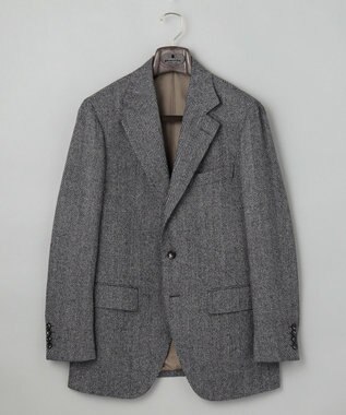 GOTAIRIKU 【尾州】カシミヤブレンド定番ヘリンボーン ジャケット(2024年モデル) グレー系8