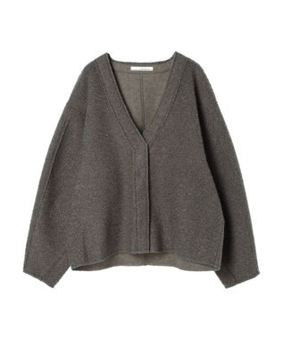 Green Parks ・ＥＬＥＮＣＡＲＥ　ＤＵＥ　ブークレＶネックカーデ Charcoal Gray