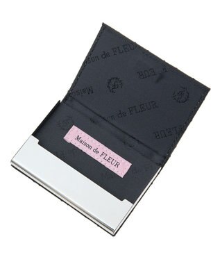 Maison de FLEUR Fロゴキルトカードケース Black