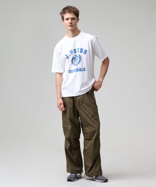 J.PRESS MEN 【J.PRESS ORIGINALS】【UNISEX】Cotton Jersey CRST Logo T-shirt ホワイト系