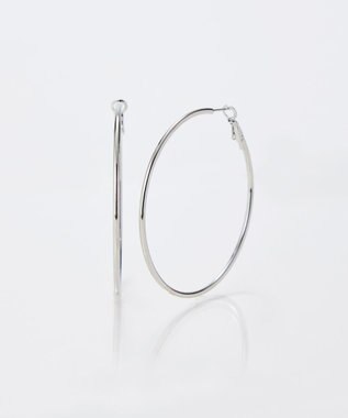 Phoebe 【金属アレルギー対応】ライトフープビッグピアス　シルバー/ステンレス/大振り シルバー