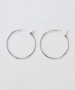 Phoebe 【金属アレルギー対応】ライトフープビッグピアス　シルバー/ステンレス/大振り シルバー