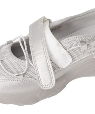 Green Parks ドロストコードメッシュスニーカー Silver