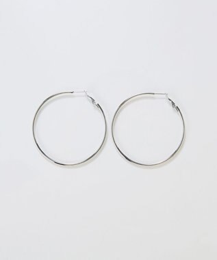 Phoebe 【金属アレルギー対応】ライトフープビッグピアス　シルバー/ステンレス/大振り シルバー