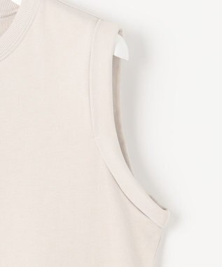 23区 【SLOW/洗える】コンパクトインレー ペプラムヘム カットソー ベージュ系