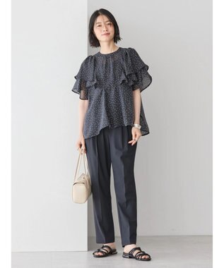 AMERICAN HOLIC 接触冷感シアーフリルブラウス Dot