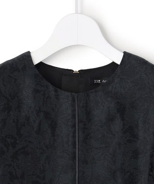 23区 S 【APPLAUDIR】シアーフラワージャカード ドレス ブラック系