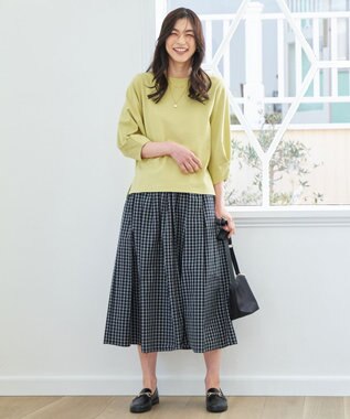 ANY 【WEB限定/洗濯機可/5色展開】サカリバタックスリーブプルオーバー グリーン