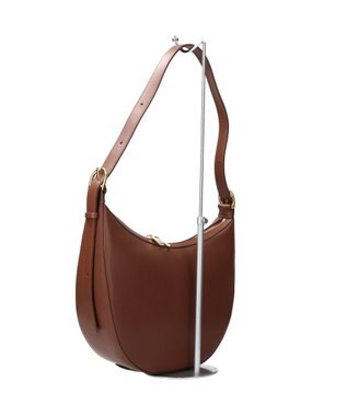 INTER-CHAUSSURES 【CHRISTIAN VILLA】ミディアムサイズレザーホーボーバッグ ブラウン