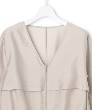 ICB 【先行予約・WEB限定カラーあり】 リヨセルナイロンワッシャー Vネックブルゾン トープ［WEB限定］