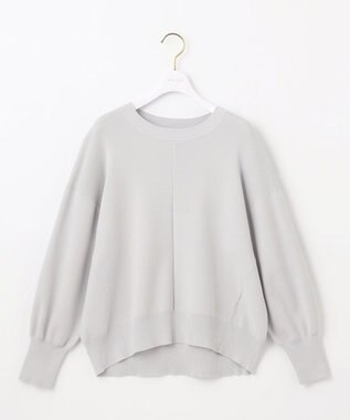 ANY SIS 【洗える】フロントライン ニット ミントグレー