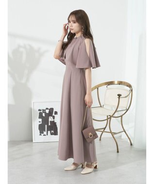 earth music&ecology ＳＥＴ２点ケープ＋キャミワンピース Black