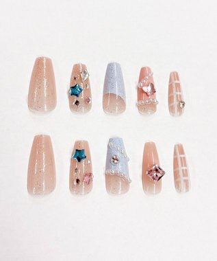 WEGO デザインネイルチップ 柄34