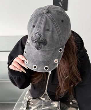 WEGO PUクロスハトメキャップ スミクロ