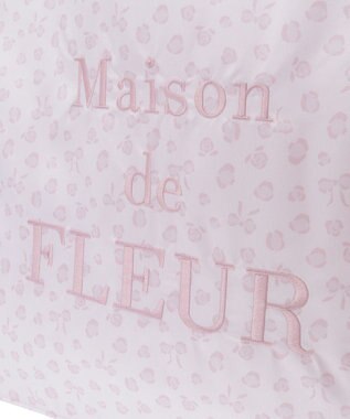 Maison de FLEUR リボンレオパードスクエアトートバッグ Light Pink