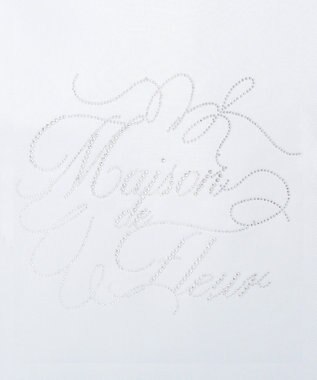 Maison de FLEUR サテンラインストーントートバッグ Light Blue