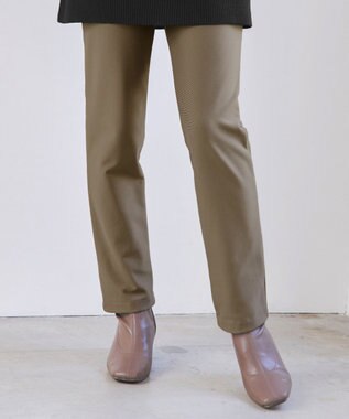 Tiaclasse 【安田美沙子さん着用・新色追加・日本製】すふれ起毛ストレートパンツ