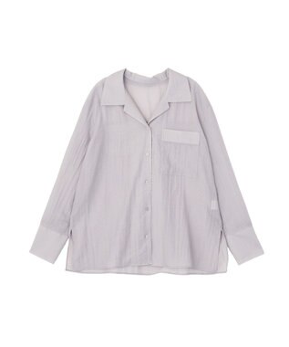 CRAFT STANDARD BOUTIQUE シアーオープンカラーシャツ Light Purple