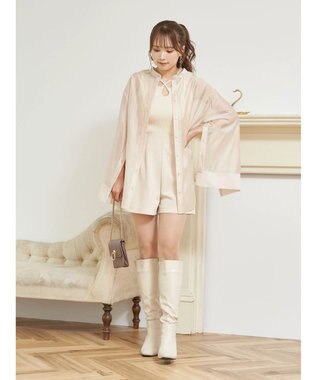 earth music&ecology マルチウェイシアーシャツ Light Beige