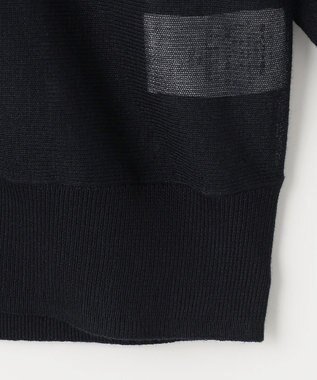 ANY SIS 【洗える】シアークルー カーディガン ネイビー