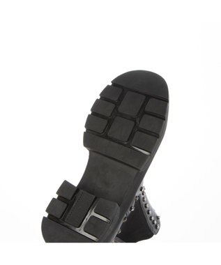 MODE ET JACOMO <carino>サイドゴアビジューショートブーツ ブラック