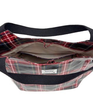 ROOTOTE 3607【ラミネート加工 肩掛け】EU.ラウンド.ラミネート-T 02：チェック・レッド