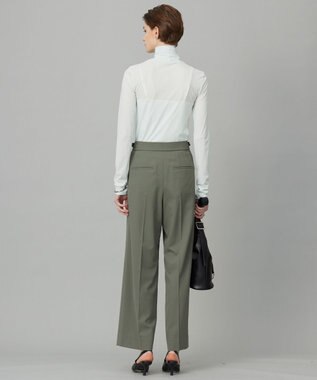 ICB 【洗える】 パウダリーチュール ハイネックトップス クリアサックス系