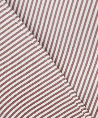 J.PRESS MEN 【PREMIUM PLEATS / 形態安定】ロンドンストライプ ドレスシャツ / B.D. ワイン系1