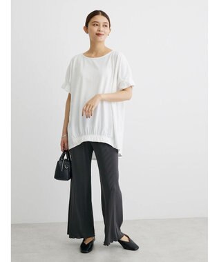 Green Parks プリーツ風カットパンツ Charcoal Gray