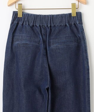 組曲 ライトデニム テーパードクロップドパンツ ネイビー系
