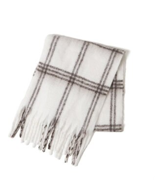 WEGO 【ユニセックス着用ITEM】ワイドフリンジストール 柄1