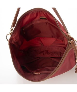 LA BAGAGERIE ナイロン　2wayショルダーバッグ ワイン