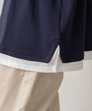 WEGO フェイクレイヤードプルオーバー ネイビー