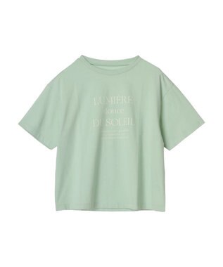 Green Parks フェミニンロゴボックスＴシャツ Mint