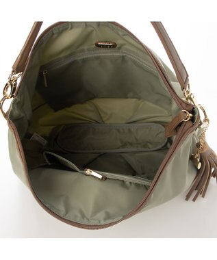LA BAGAGERIE ナイロン　2wayショルダーバッグ ライトグリーン