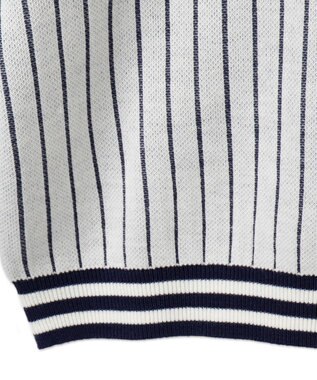 WEGO ベースボールグラフィックプルオーバーニット ホワイト