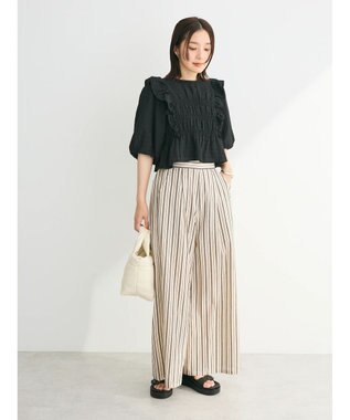 Green Parks ・ＥＬＥＮＣＡＲＥ　ＤＵＥ　シャドーチェックブラウス Black