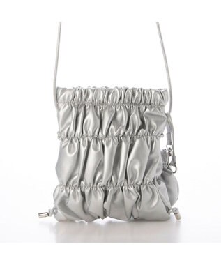 UNBILLION カシュカシュ cachecache / シャーリング口金ショルダー シルバー