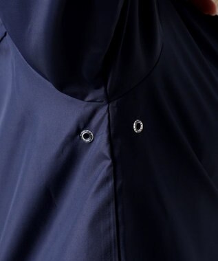 MOONBAT 【バッグ付】ポール & ジョー (PAUL & JOE　ACCESSOIRES) レインコート ポンジークリザンテーム ネイビーブルー