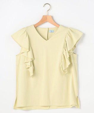 組曲 【先行予約】スウェットファンクションジャージー フリル袖カットソー