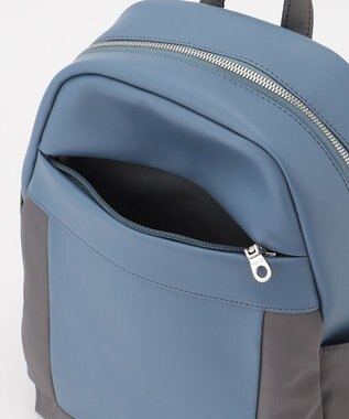 Y'SACCS 【ムック本掲載】ブロックモチーフリュックサック ブルー【web限定カラー】