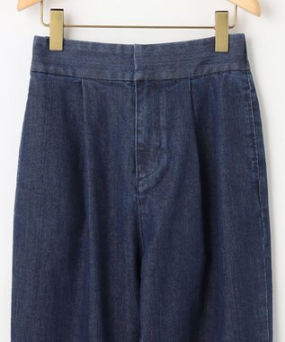 組曲 ライトデニム テーパードクロップドパンツ ネイビー系
