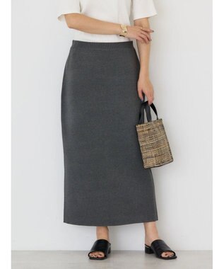 AMERICAN HOLIC ミラノリブニットタイトスカート Gray Mixture