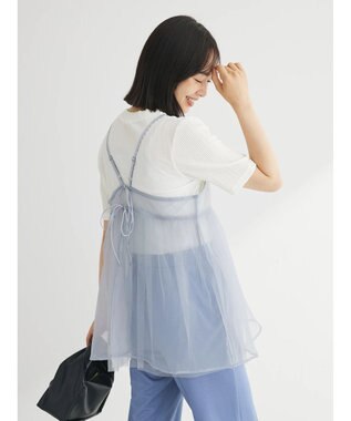 Green Parks リバーシブルチュールビスチェ Gray