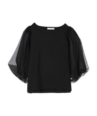 Green Parks オーガンジードッキングプルオーバー Black