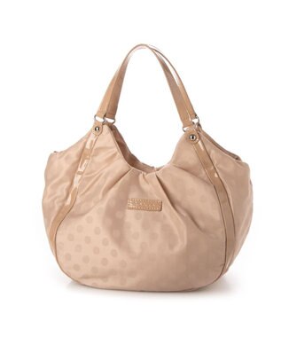 Y'SACCS ドット柄ジャガードエナメルアクセント2wayトート ライトピンク